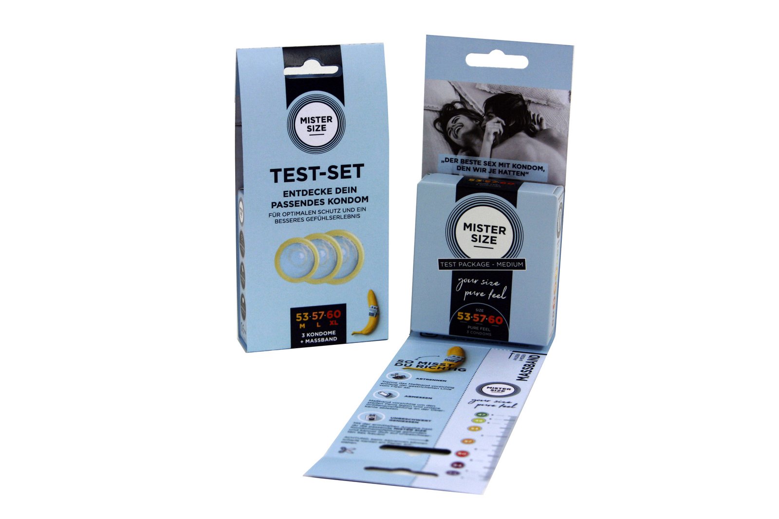 Kit de test Mister Size ouvert